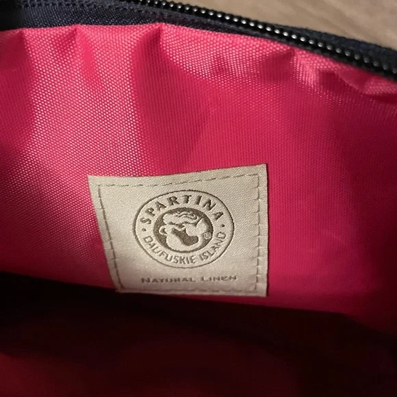 NWOT Spartina 449 Navy with Gold Lighthouse Cosmetic Case Pouch - Picture 6 of 6